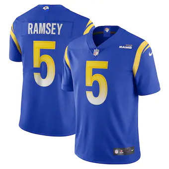 mens nike jalen ramsey royal los angeles rams team vapor li